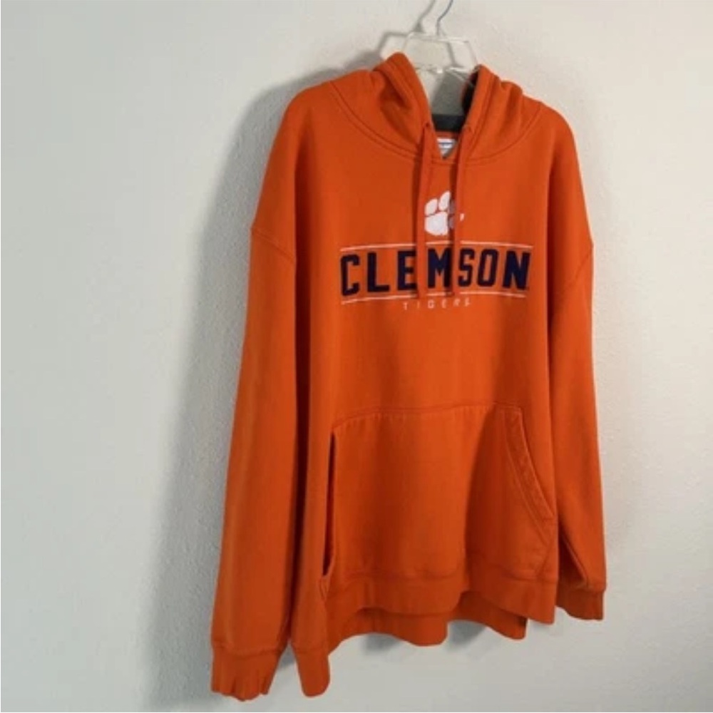 Champion Clemson Tigers Embroidered Hoodie Sweatshirt Fleece Men’s Size 2XL - Picture 8 of 13